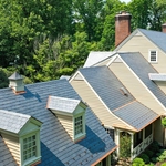 Drone image of the roof