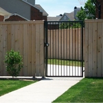 Cedar Fencing with Gate