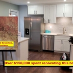 Interior renovation completed, listing said all plumbing replaced.