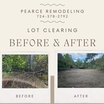 Lot Clearing before and after