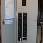 New 200 amp 40 circuit panel.