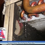 Hydronic heat system leak