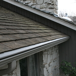 Gutter Helmet on a wood shake roof