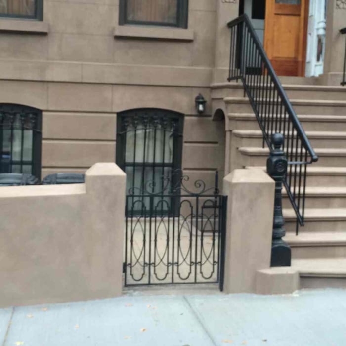 brownstone stoop and facade restoration