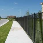 5' aluminum rail post cap