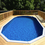 Oval Pool With Deck