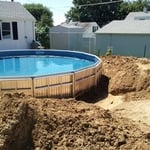 Round Pool Sunk