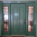 Green Painted Front Door