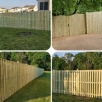 Privacy wood fence in northern VA