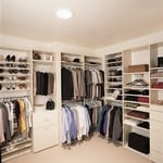 Master Closet after Solatube