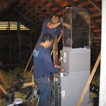 Brandon and Johnny Installing Complete System