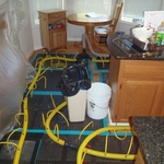 Hardwood floor drying