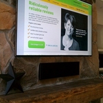 Mounted TV