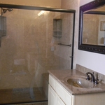 Tub to Shower with Countertop