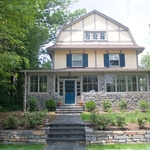Stone walkway and retaining wall