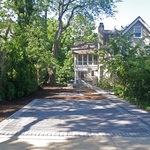 Stone driveway and walkway