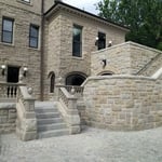 Residential Addition full masonry veneer matching original, 3 new staircases, 2 plazas, outdoor kitchen, and 3 car garage with upper floor
