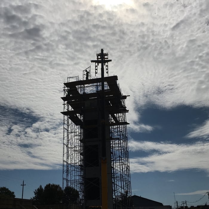 7 Story Elevator Shaft Multi Unit Residential Apartments