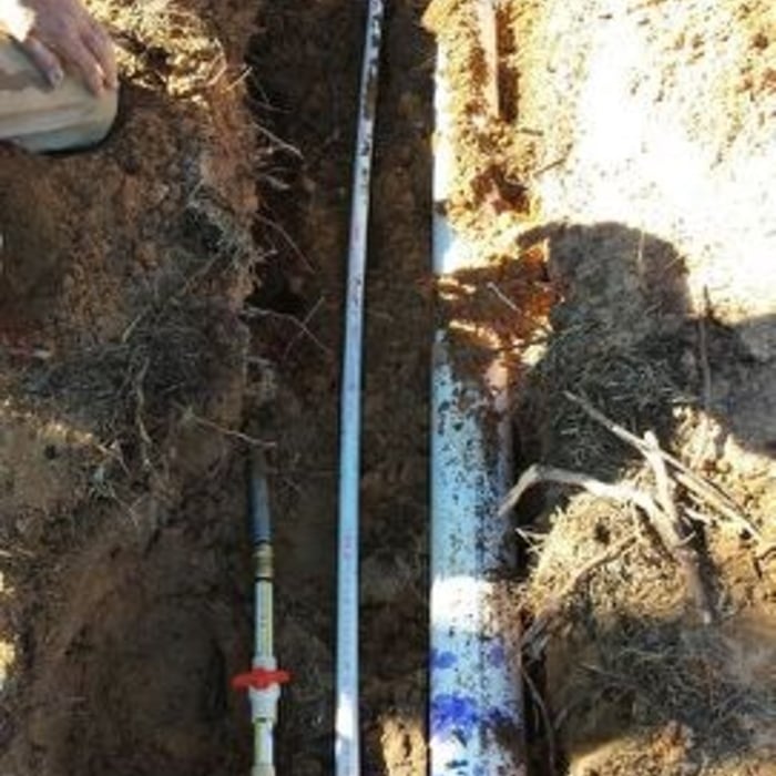 Water and Sewer Line