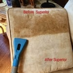 Extremely soiled upholstery restoration