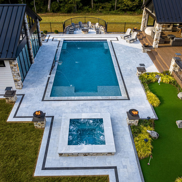 Christiana, PA Custom Deck, Porch, Patio, Pool, and Spa Project