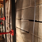 Bowing Basement Walls "Before"
