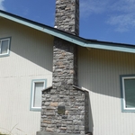 New chimney Rebuild and Veneer with Stone