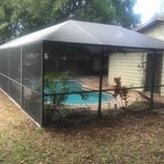 After. Recreen pool enclosure.