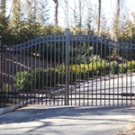 Aluminum Estate Gate with rings