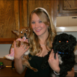 I am the owner and operator of Sparkling Homes and will be the one cleaning for you! With me in this picuture are me adorable sidekicks, Bear and Bambi!