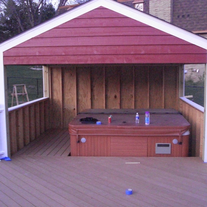 Hot tub enclosure