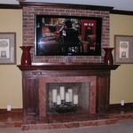 TV Above Fireplace