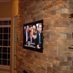 Recessed Brick Fireplace
