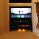 Equipment in TV Stand Below TV