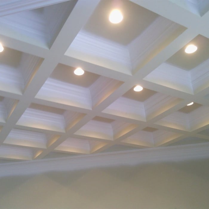 Trim on ceiling