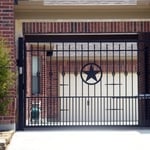 Wrought Iron Gate with Badge1
