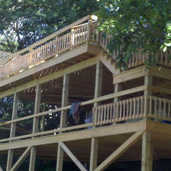 two story deck