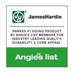 James Hardie® siding products are ranked #1 by Angie’s List members for industry leading quality, durability and curb appeal.