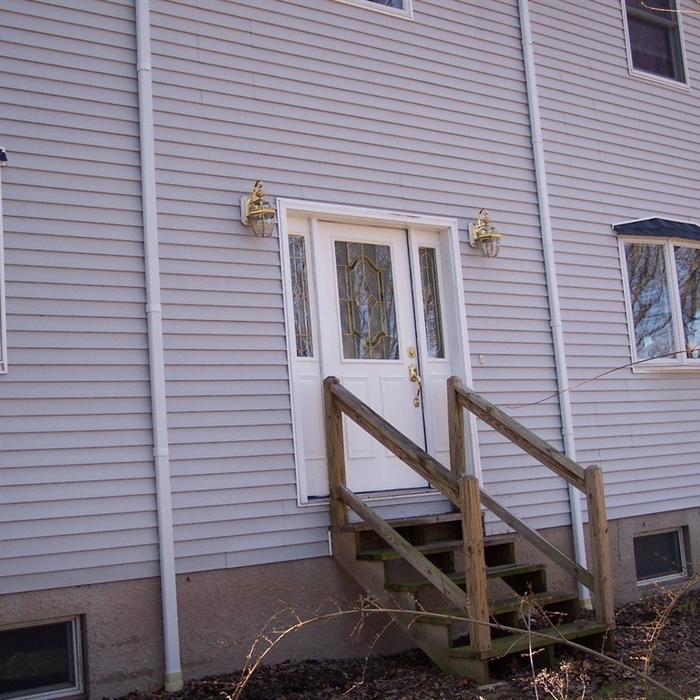 House before porch addition