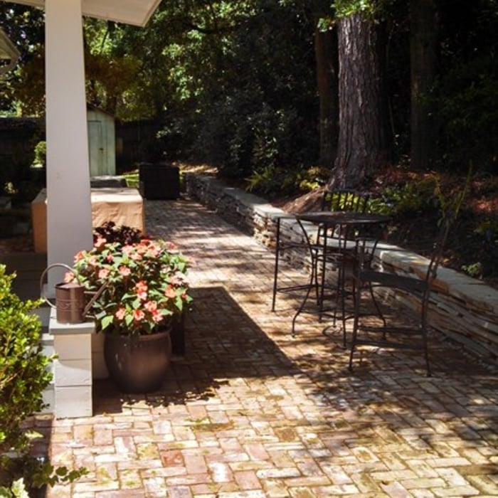 Brick courtyard