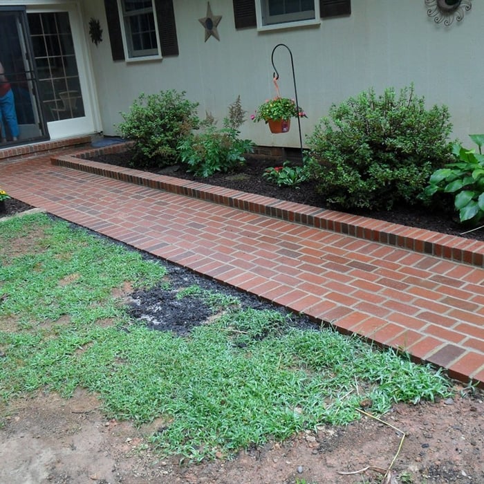 Brick walkway