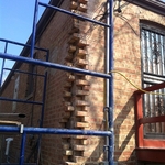 Preperation to install new brick