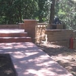 Patio on the hill