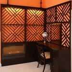 Cherry Bedroom wall unit with vanity