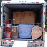 Packed Moving Truck