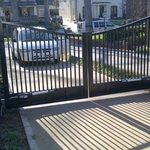 Driveway Gate with Electric Openers