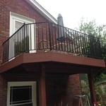 Custom balcony railing