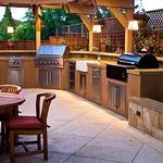 Residential outdoor kitchen equipment