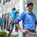 Storm window cleaning