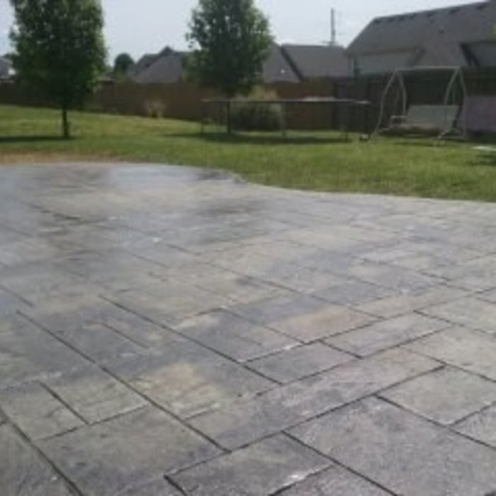 Stamped custom patio
